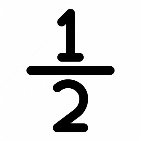 1 half symbol